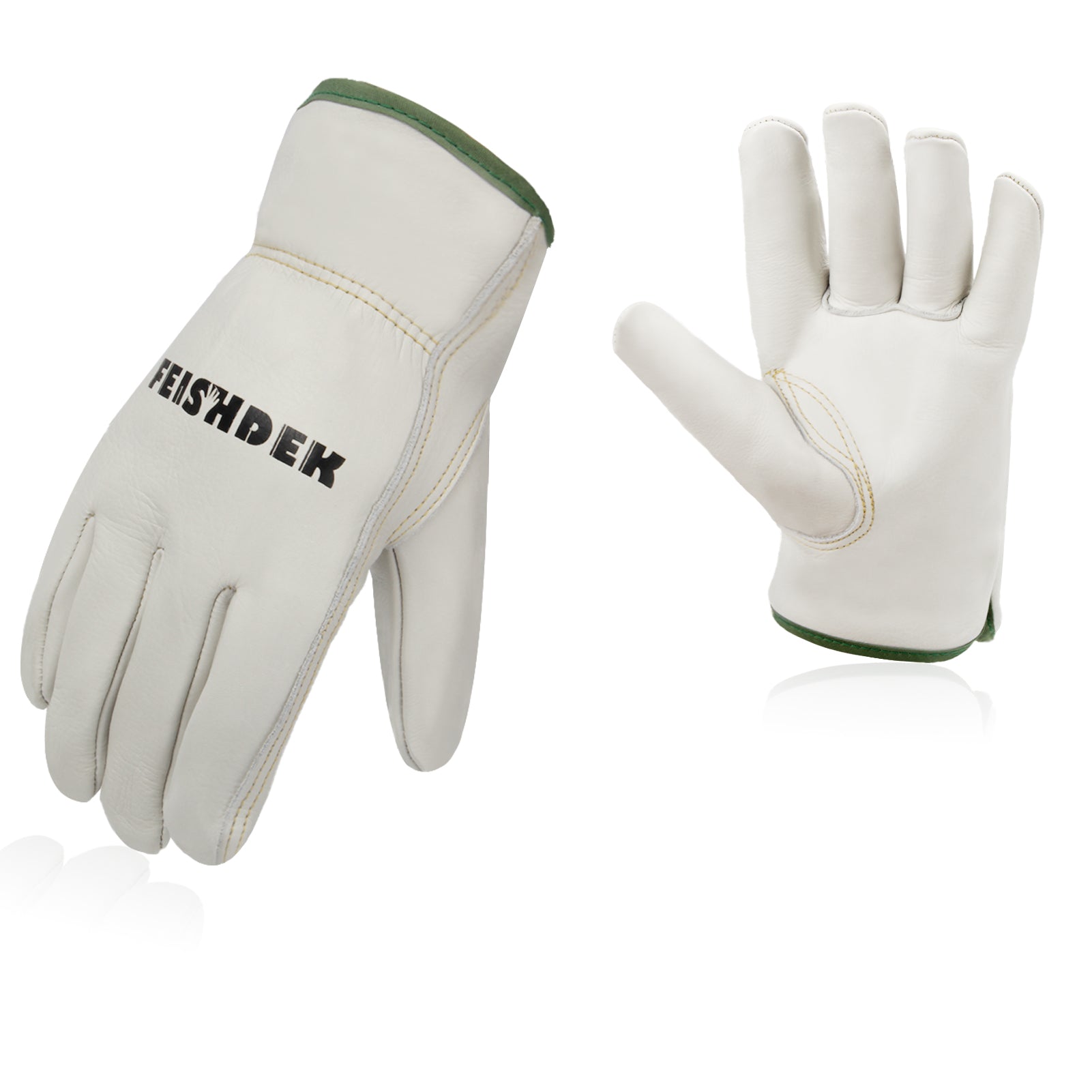 All-season real leather work gloves-Light Beige