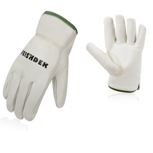 All-season real leather work gloves-Light Beige