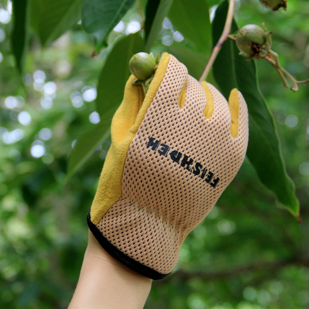 Young Gardener`s Children`s leather Gloves