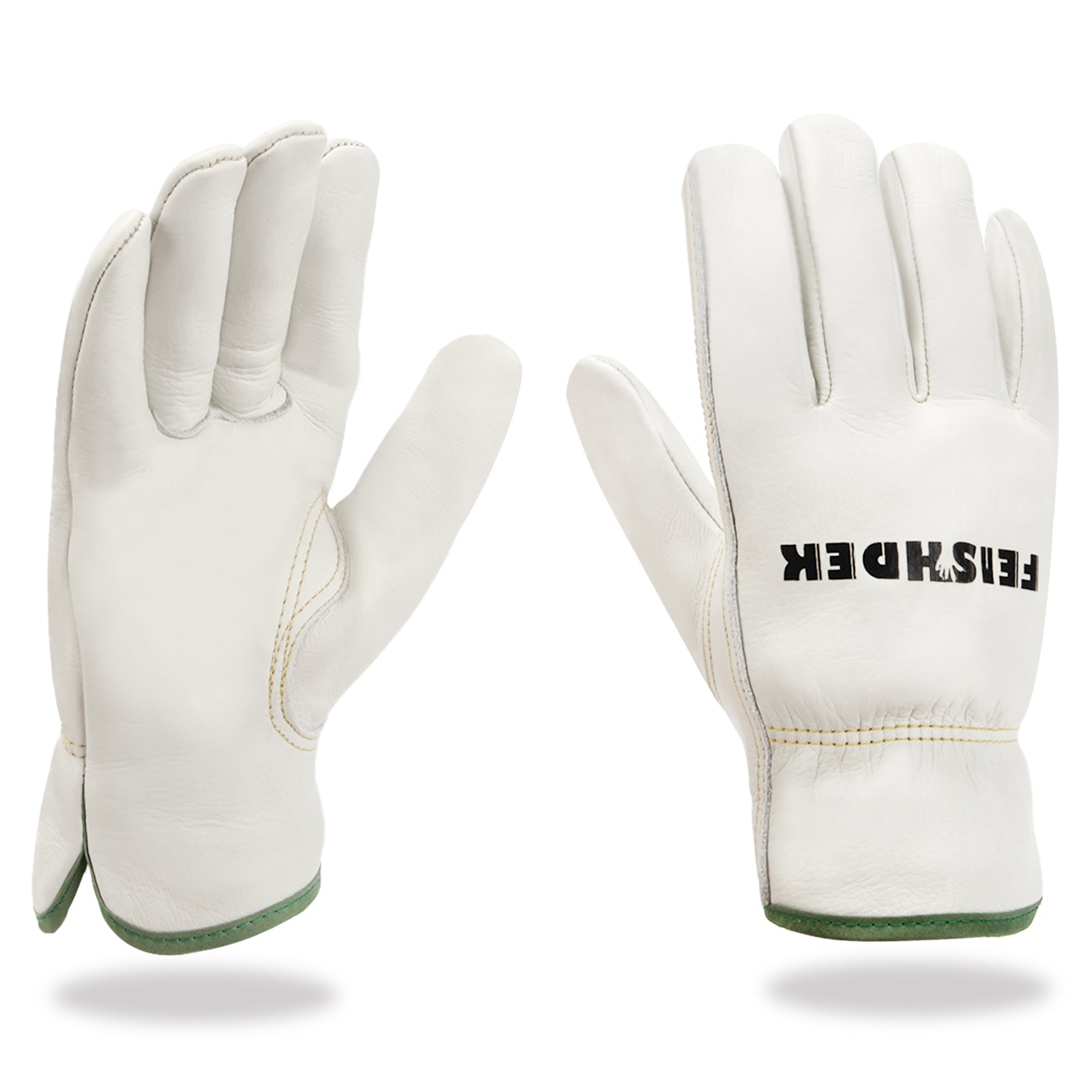 All-season real leather work gloves-Light Beige