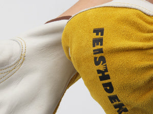 Heavy-Duty Cowhide Work Gloves with Elastic wrist