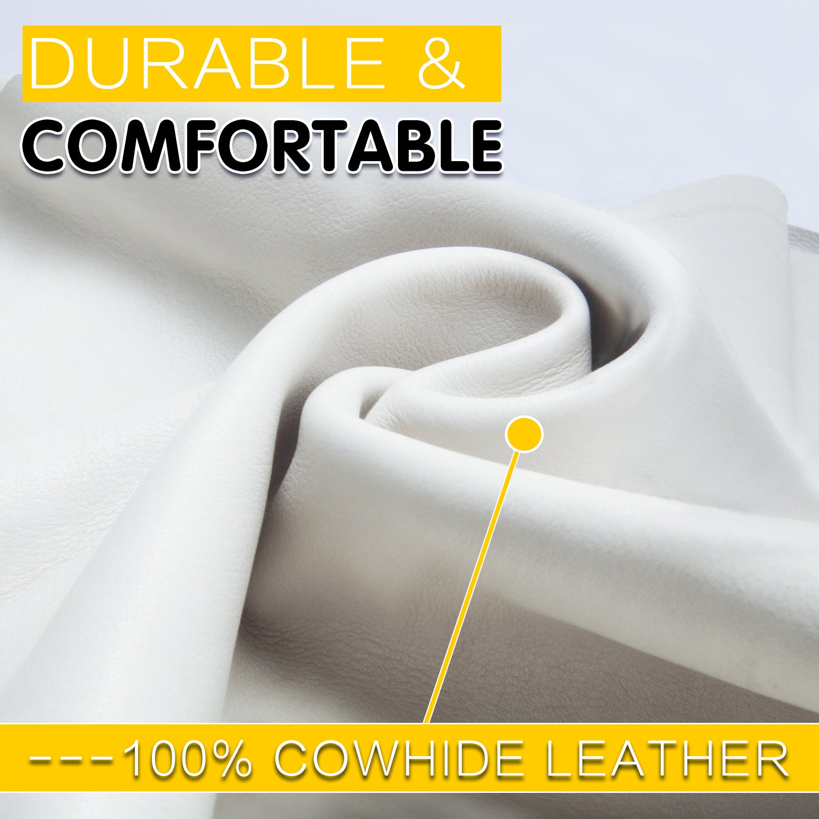 Heavy-Duty Cowhide Work Gloves with Elastic wrist