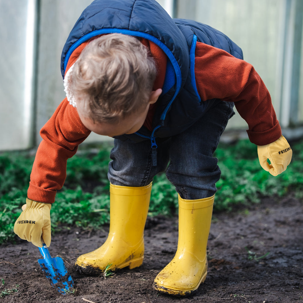 Children’s Cowhide Leather Gardening Gloves
