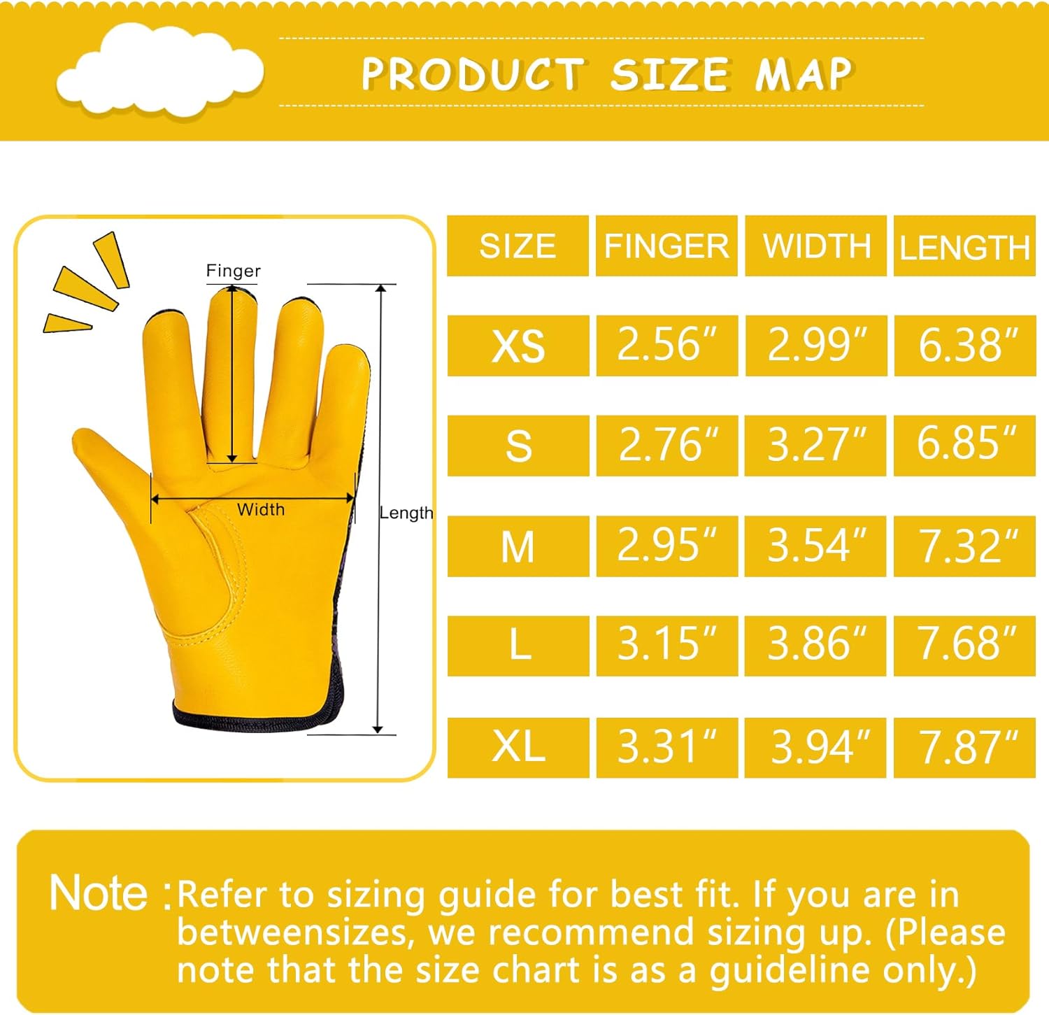 Kids Reflective Real Leather Gloves