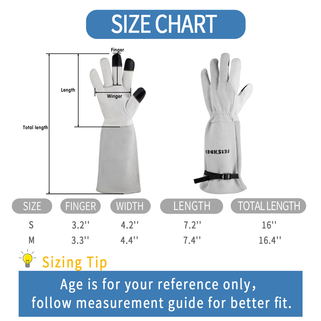 Premium Leather Double layer puncture resistant adult work gloves