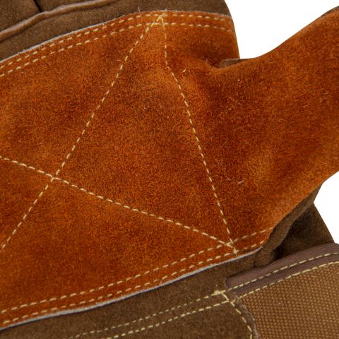 Heavy Duty Work Gloves with Leather Palm, Cowhide Leather Welding Gloves. Thorn proof, Cut resistant.