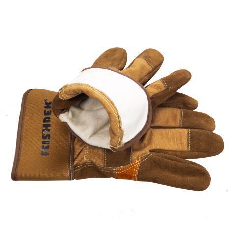 Heavy Duty Work Gloves with Leather Palm, Cowhide Leather Welding Gloves. Thorn proof, Cut resistant.
