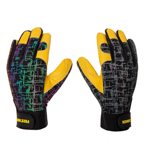 Real Leather Reflective Work Gloves