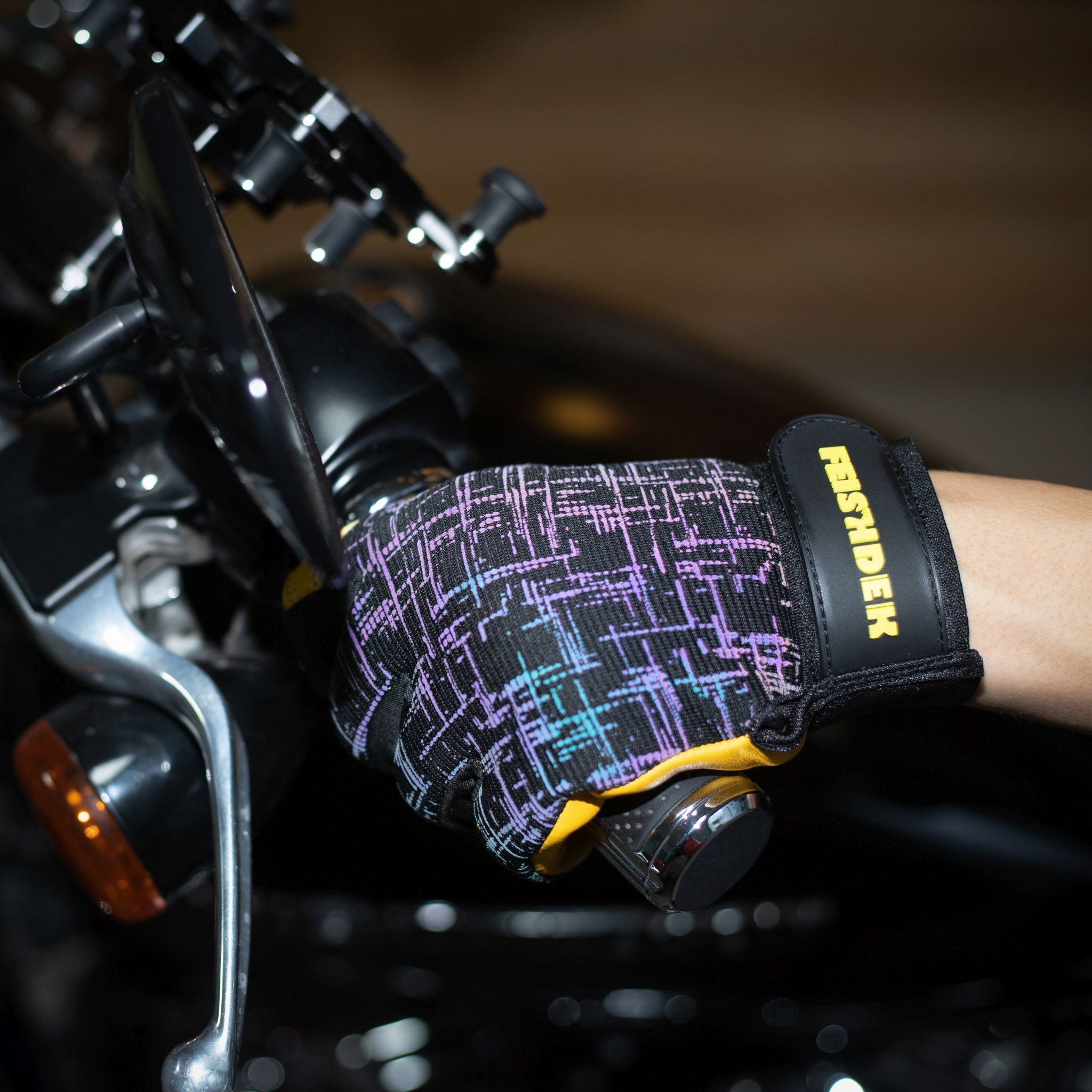 Real Leather Reflective Work Gloves