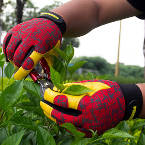 Real Leather Reflective Work Gloves