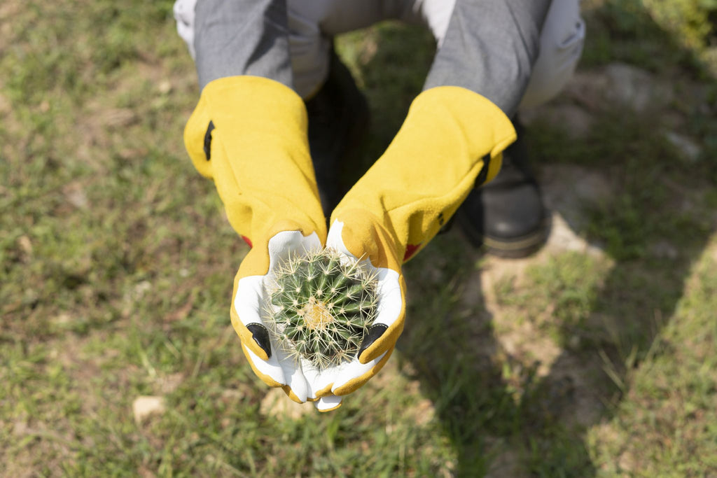 Real Leather Thorn Proof Long gardening Gloves