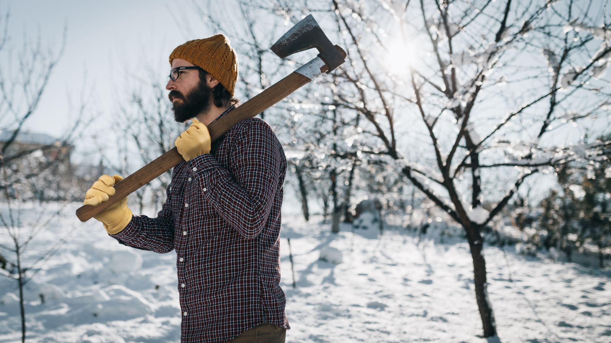 Real Leather Water-resistant Cold Weather Gloves