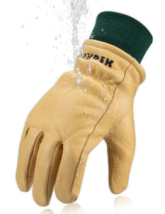 Real Leather Water-resistant Cold Weather Gloves