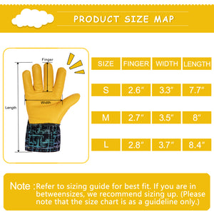 Real Leather Kids 3M Thinsulate Winter Gloves