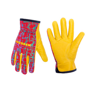 Kids Reflective Real Leather Gloves