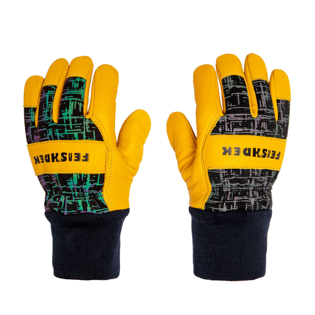 Real Leather Kids Elastic Wrist 3M Thinsulate Cold Weather Gloves