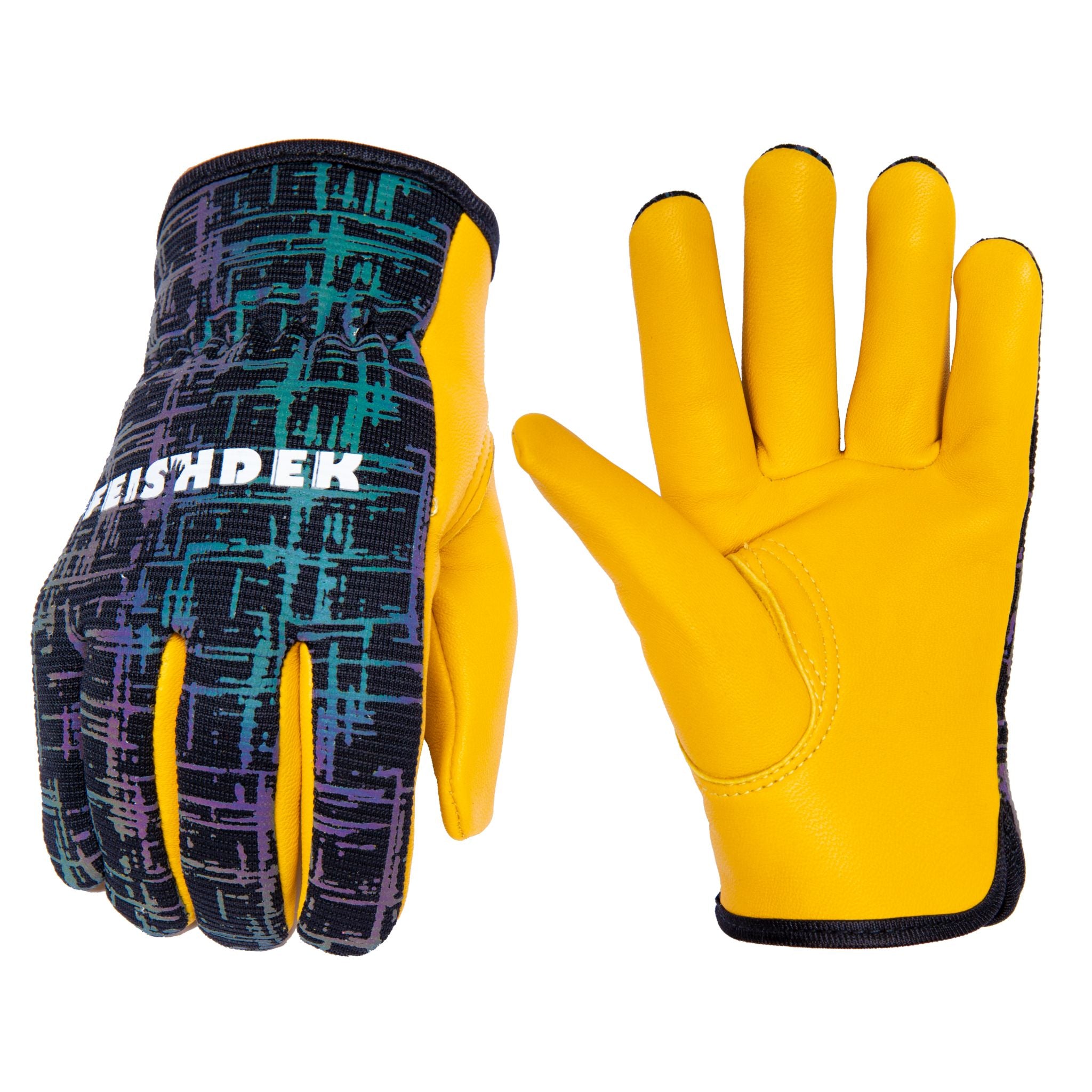 Kids Reflective Real Leather Gloves