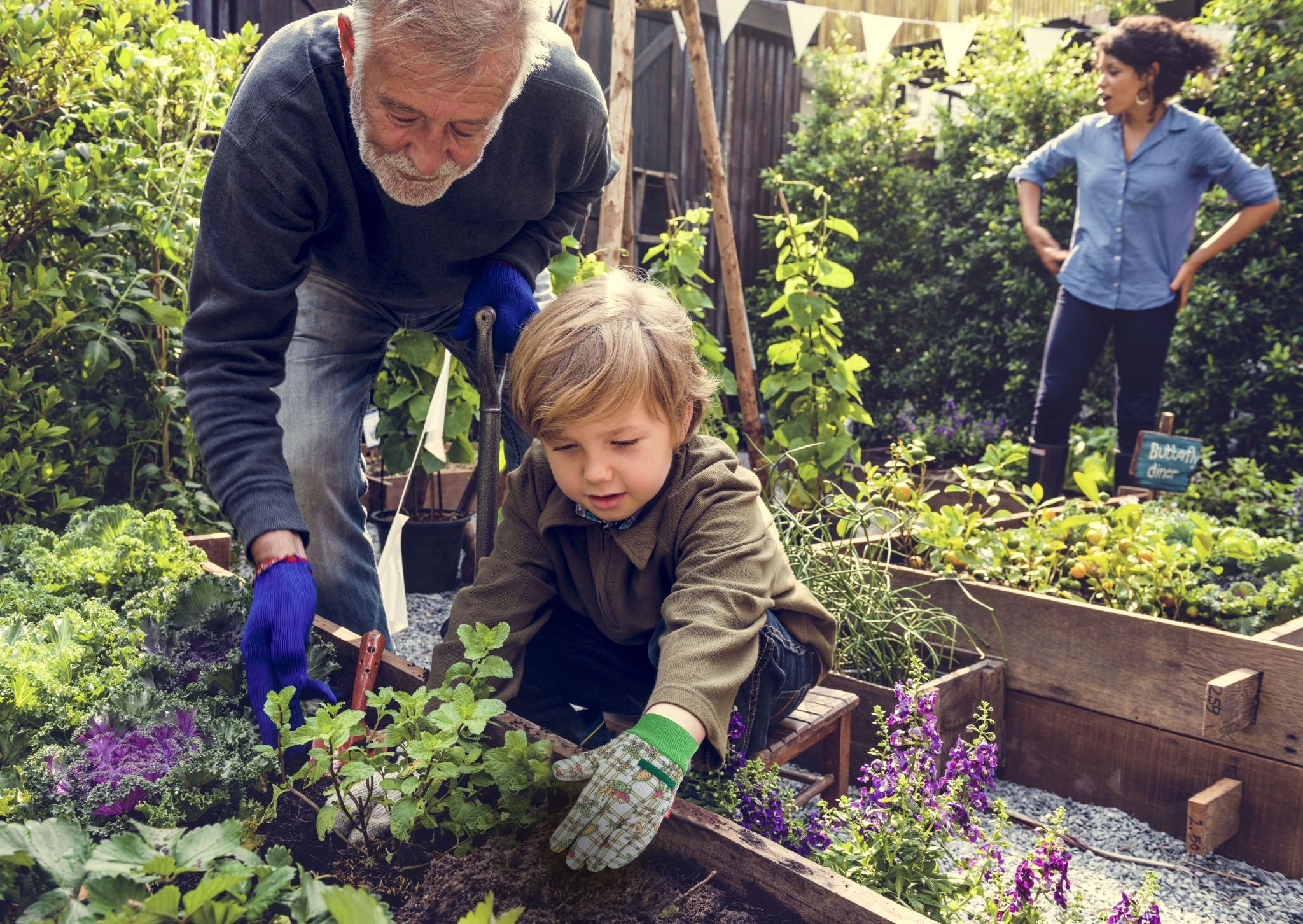 Kids Pure Cotton Gardening Gloves