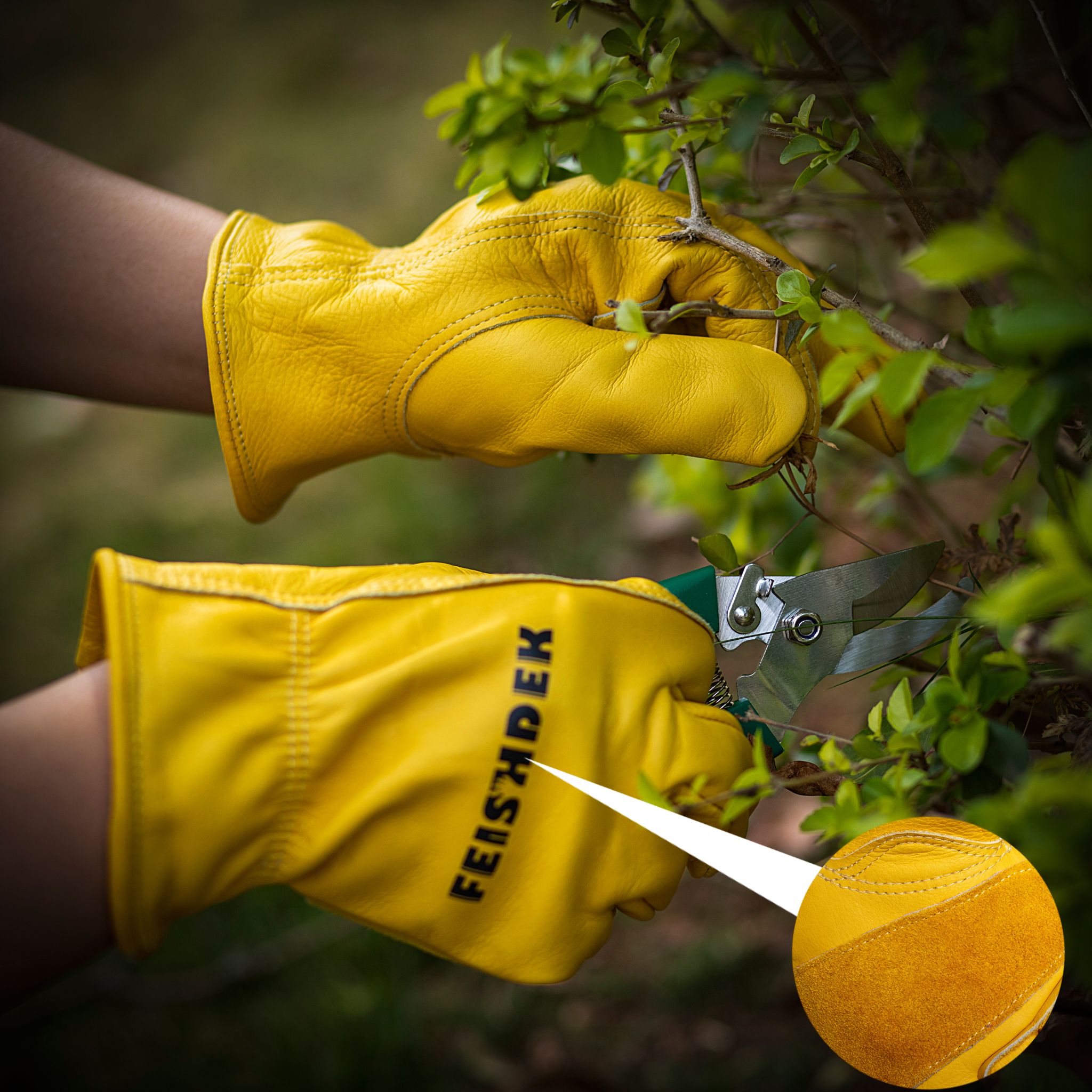 Real Leather Heavy Duty Thorn Proof Gloves