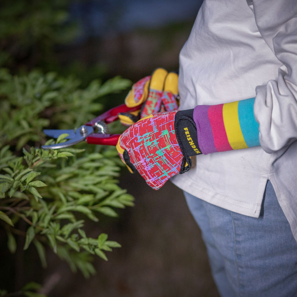 Kids Reflective Real Leather Gloves