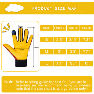 Kids Reflective Real Leather Gloves